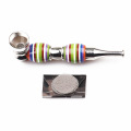 The new 100MM portable rainbow metal pipe comes with a bag of filter